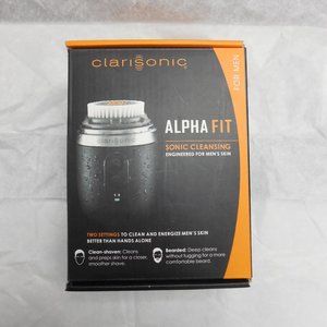 CLARISONIC ALPHA FIT SONIC CLEANSING FOR MEN GREY EUC